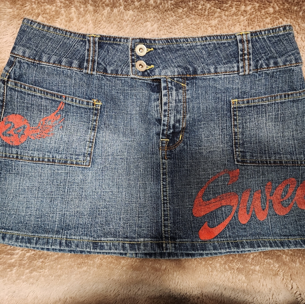 Denim Mini Skirt